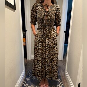 Damson Madder Leopard Print Dress